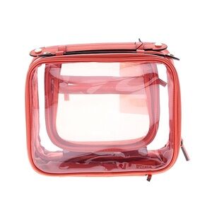 NWT Calpak Medium Clear Cosmetics Case